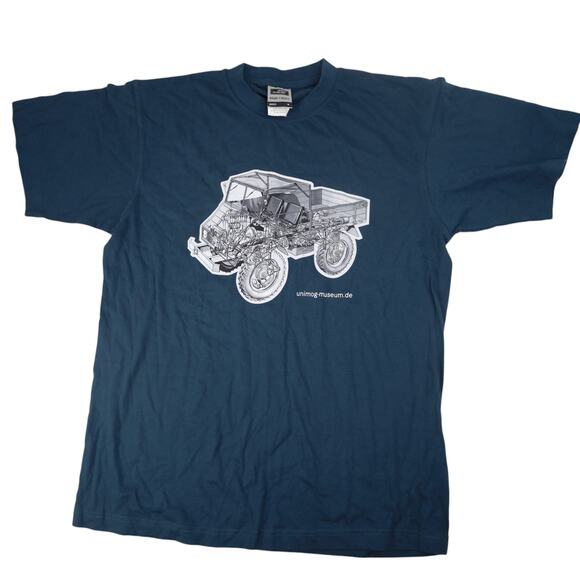 Vintage Unimog Diagram Graphic T Shirt - Picture 1 of 9